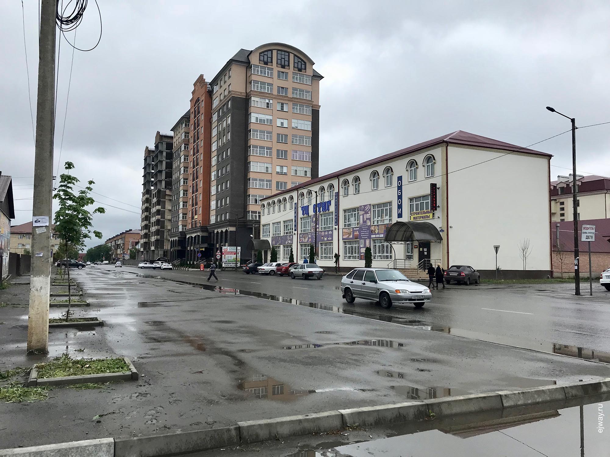 Россия, Назрань, Улицы, ejway.ru, жилой дом, фасад