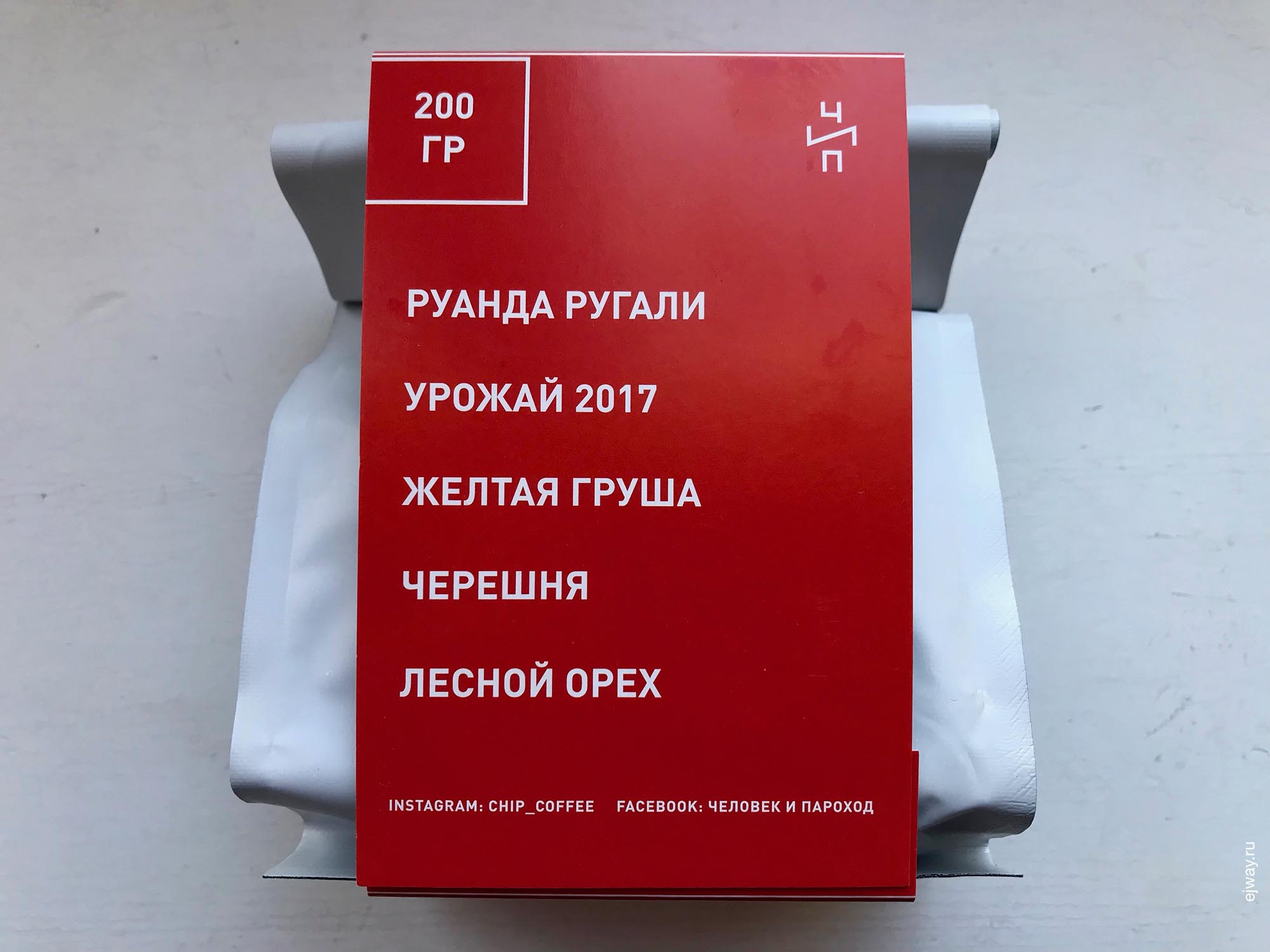 Россия, Москва, Руанда Ругали. ЧИП, ejway.ru, этикетка